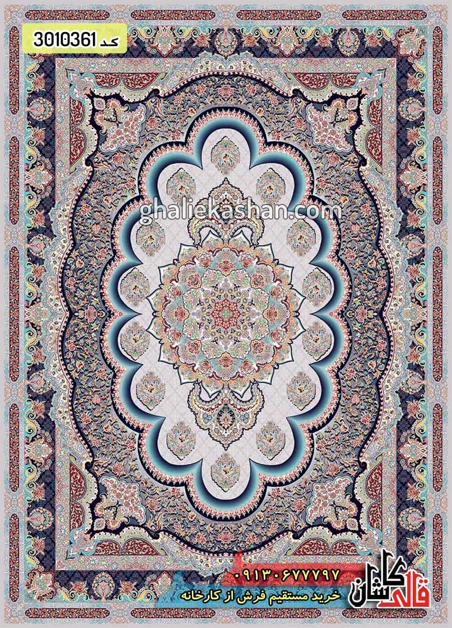 فرش 1200 شانه طرح سامی زمینه فیلی کاشان