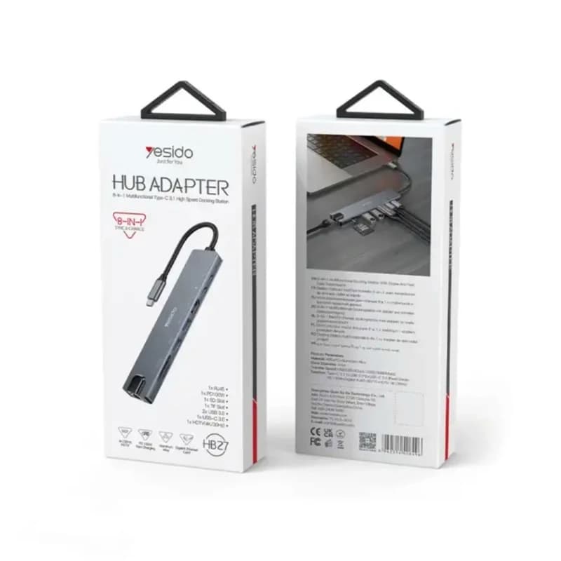 هاب 8 پورت USB یسیدو مدل YESIDO HB27 — تصویر ۲
