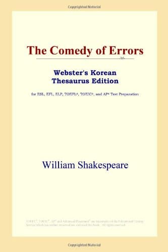 کتاب The Comedy of Errors (Webster’s Korean Thesaurus Edition) نسخه کامل