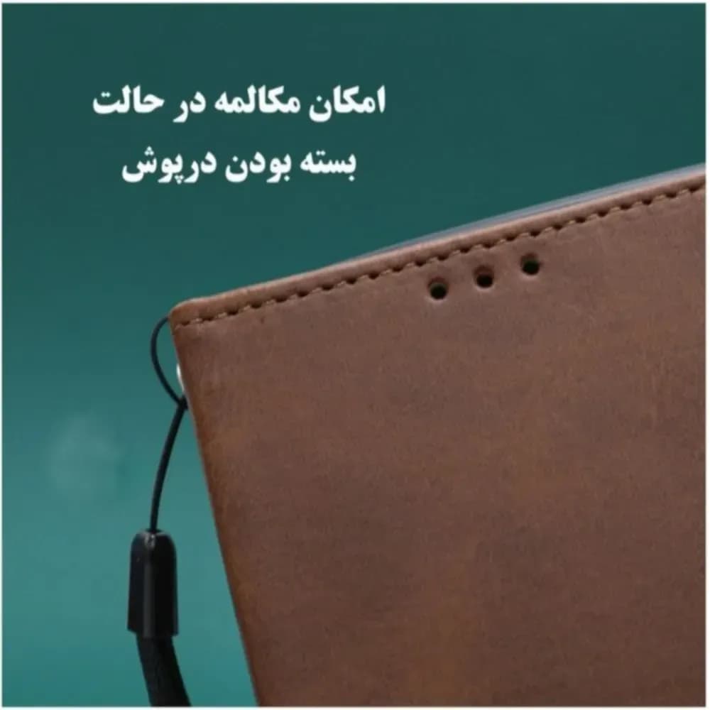 کیف کلاسوری مدل چرمی مناسب برای گوشی موبایل سامسونگ Galaxy a12 — تصویر ۷