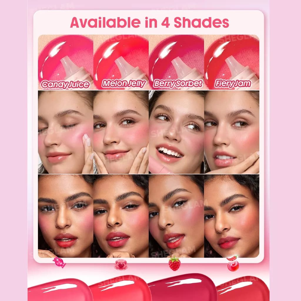 رژگونه ژلی شیگلم Aqua Flushed Gel Blushed در ۴ رنگ — تصویر ۴