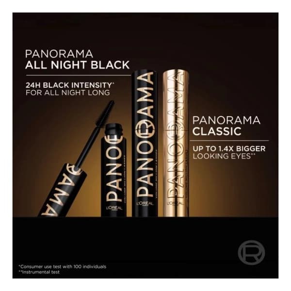 ریمل پانوراما لوریل مشکی NIGHT BLACK( لورآل ) پاناروما L’Oréal Panorama Mascara — تصویر ۹