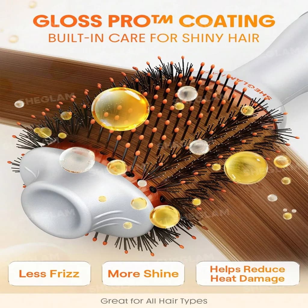 دستگاه برس حرارتی حجم دهنده و خشک کننده موشیگلم Air brush — تصویر ۳
