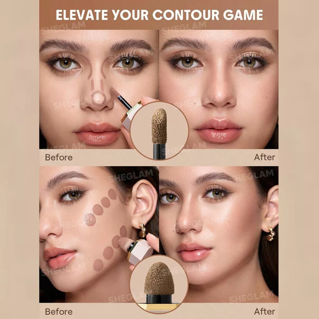 کانتور مایع دو سر شیگلم PRECSION SCULPT LIQUID CONTOUR DUO — تصویر ۸