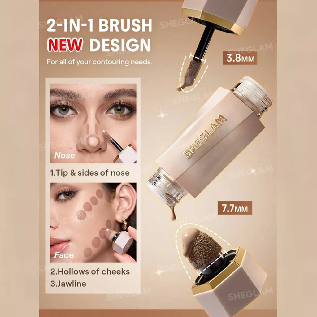 کانتور مایع دو سر شیگلم PRECSION SCULPT LIQUID CONTOUR DUO — تصویر ۳
