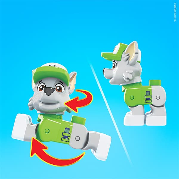 ست ساختنی MEGA BLOKS مدل PAW PATROL FIGURES ROCKY — تصویر ۴