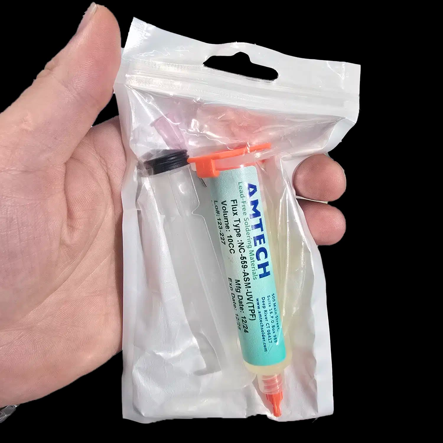 خمیر فلاکس سرنگی اصلی امتچ مدل AMTECH LOT302 — تصویر ۴
