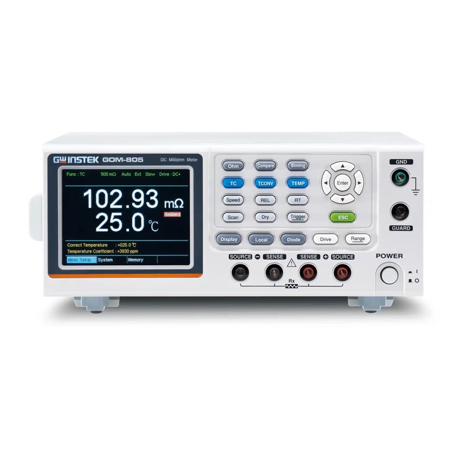 میلی اهم متر رومیزی دیجیتال گودویل مدل GW instek GOM-805 — تصویر ۲