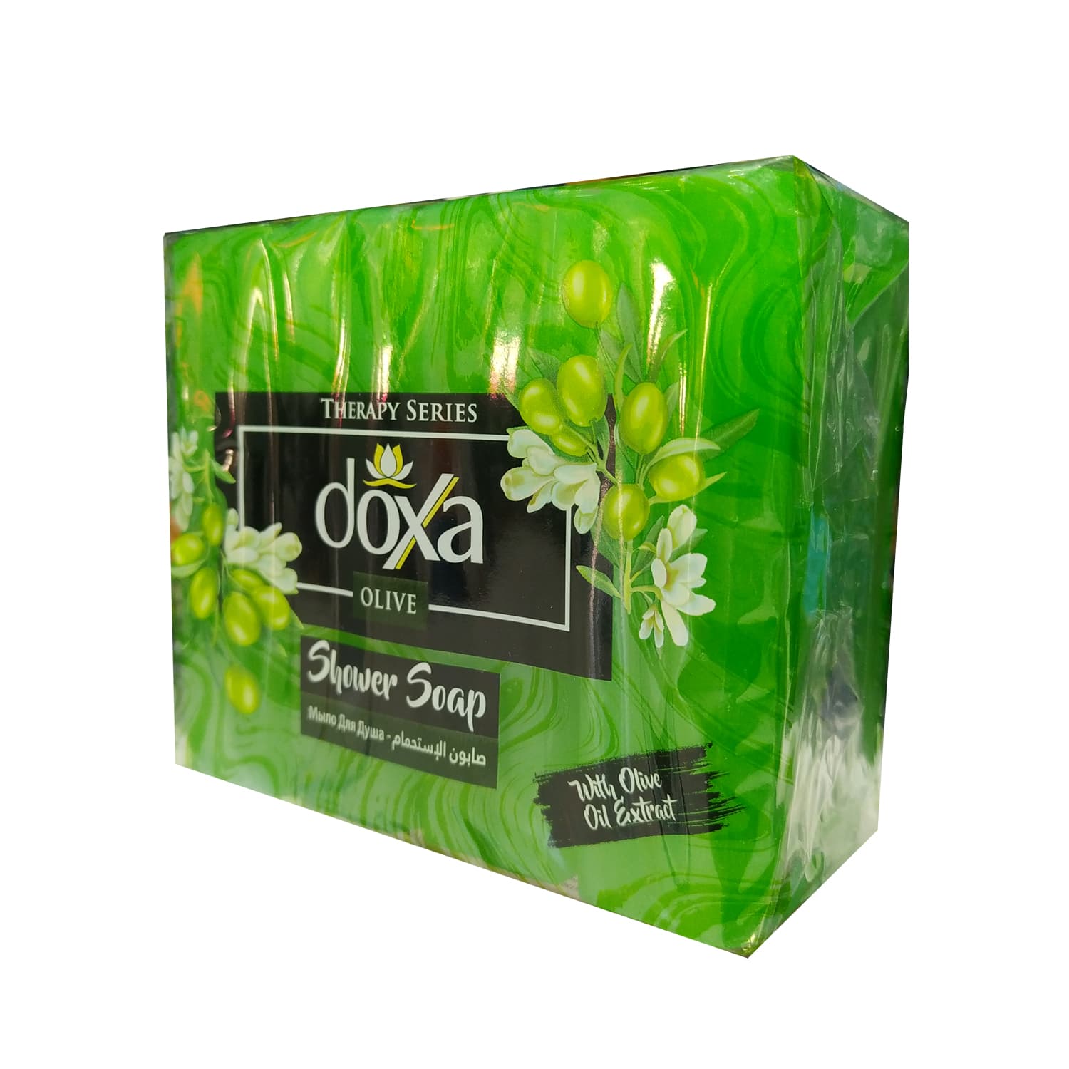 صابون حمام دوکسا Doxa رایحه گل سفید و عصاره زیتون بسته 4 عددی
