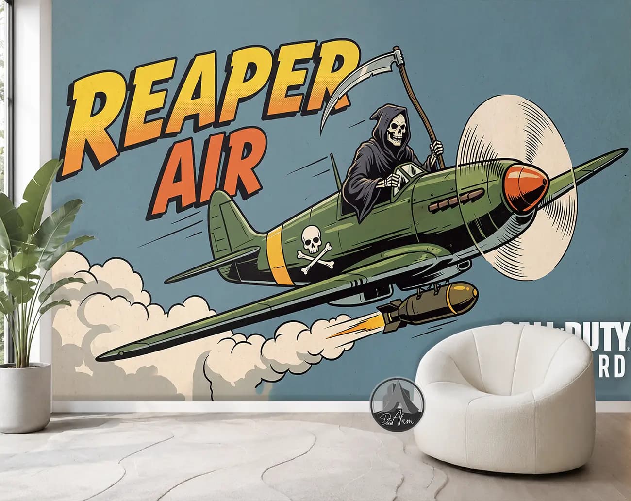 پوستر دیواری کالاف دیوتی ونگارد طرح Reaper Air کد DA-(7086) | کاغذ دیواری اتاق گیمینگ