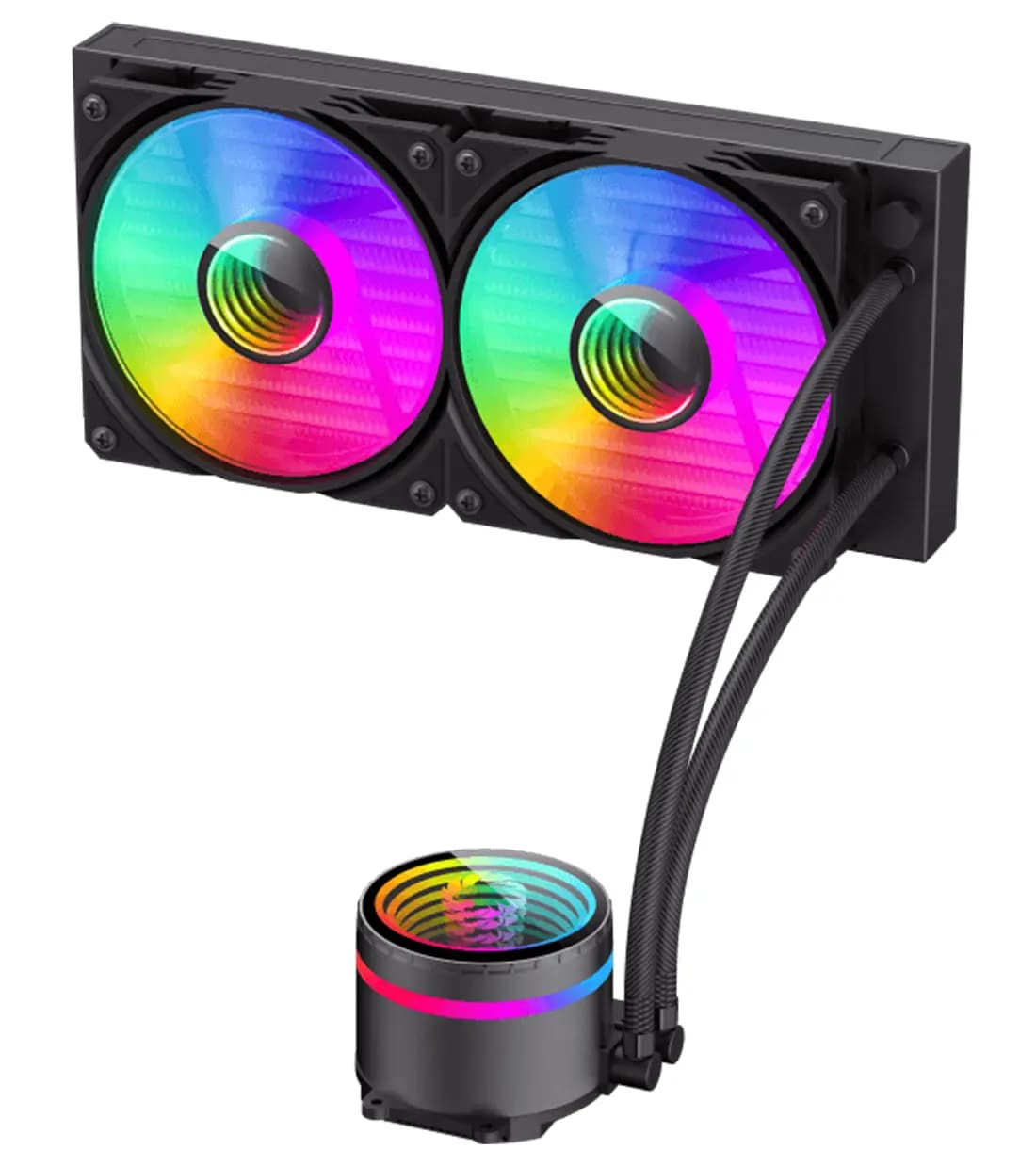 فن WATERCOOLING برند GAMEMAX مدل IceBurg 240 Infinity Black — تصویر ۴
