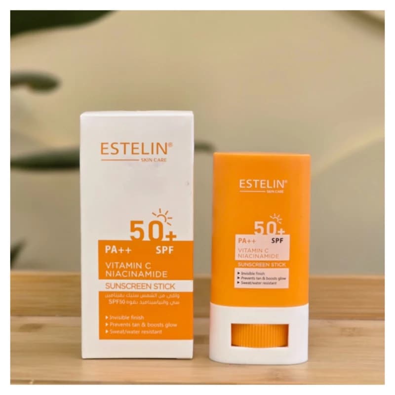 کرم ضد افتاب بی رنگ استیکی صورت استیلن SPF 50 مدل ویتامین C مناسب برای انواع پوست حجم 55 میلی لیتر — تصویر ۳