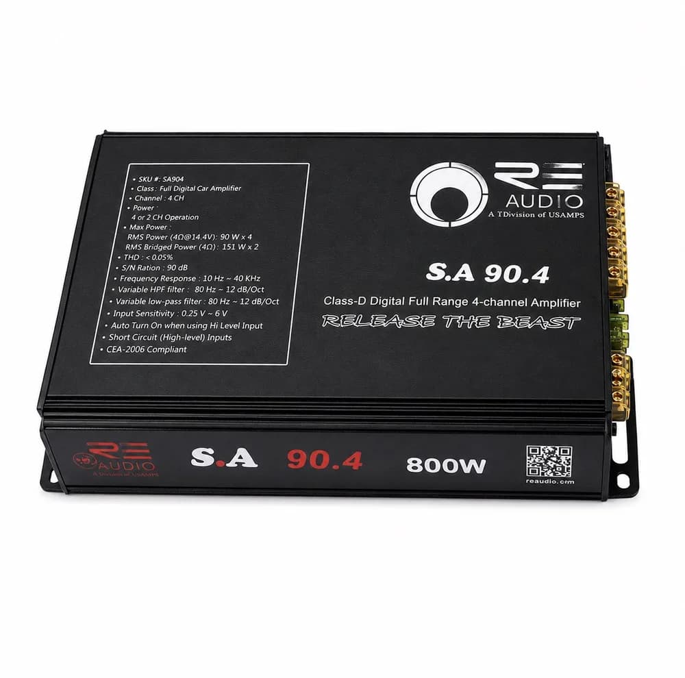 آمپلی فایر خودرو 4 کانال آر ای آدیو مدل S A90.4