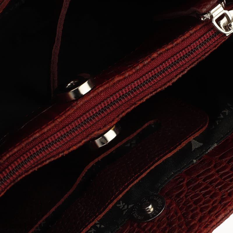 کیف رودوشی زنانه کایا چرم مدل K630-corco-crimson — تصویر ۶