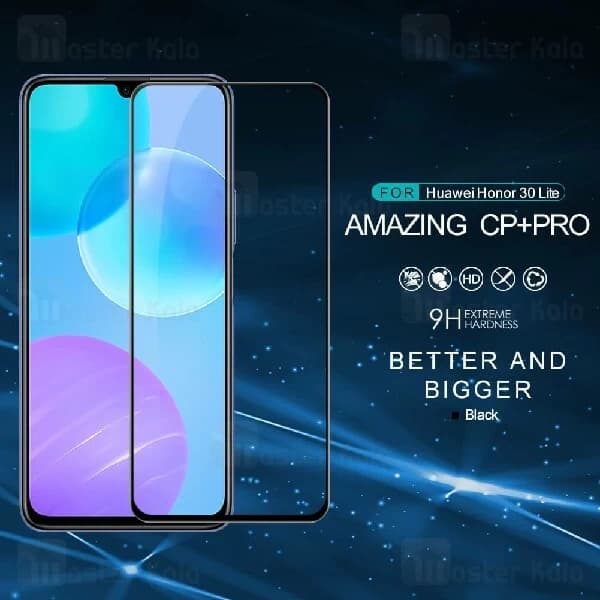 محافظ صفحه شیشه ای تمام صفحه تمام چسب نیلکین Huawei Honor 30 Lite / 30 Youth Nillkin CP+ Pro — تصویر ۲