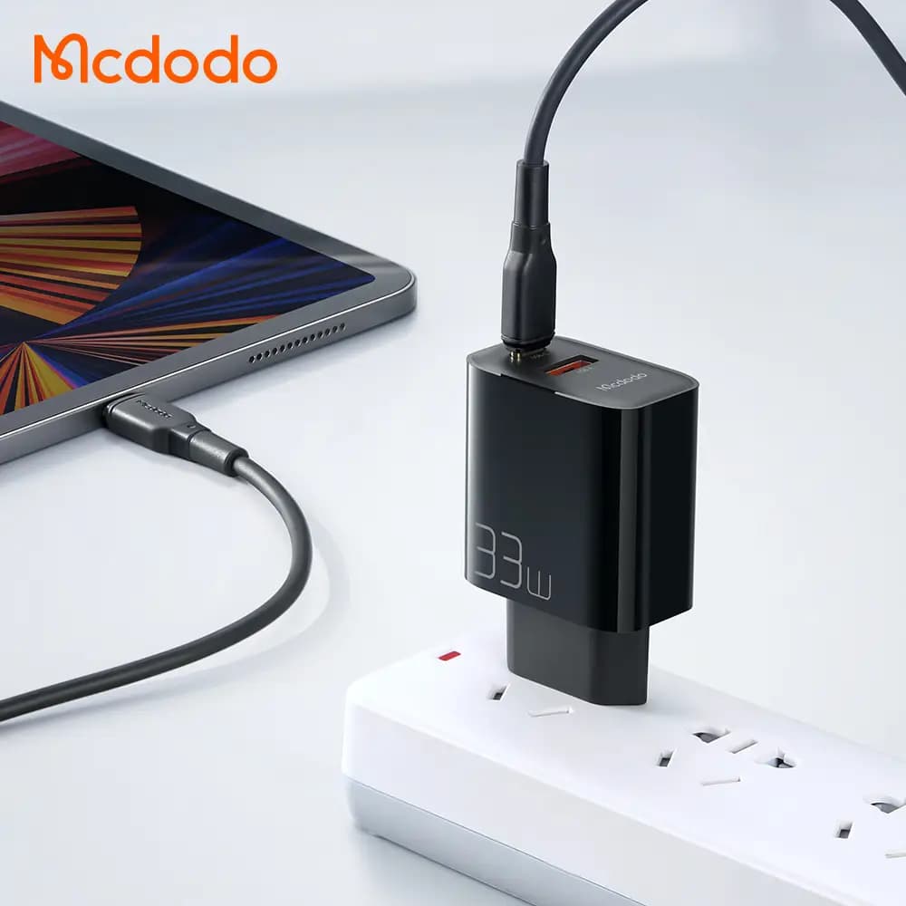 شارژر آداپتور دیواری فست شارژ 33 واتی مک دودو مدل MCDODO CH-0921 — تصویر ۴