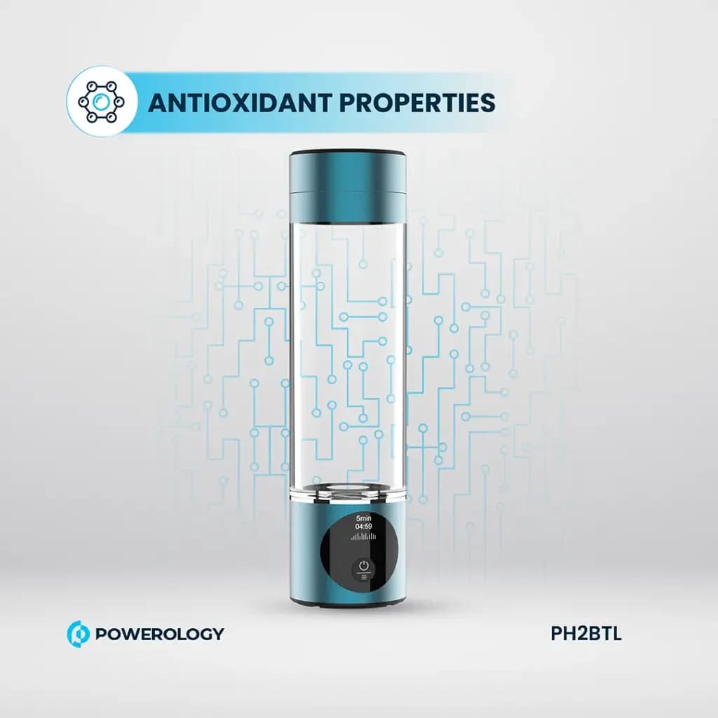 بطری هیدروژنهساز آب پاورولوژی مدل Powerology Hydrogen Reach Water PH2BTL — تصویر ۳