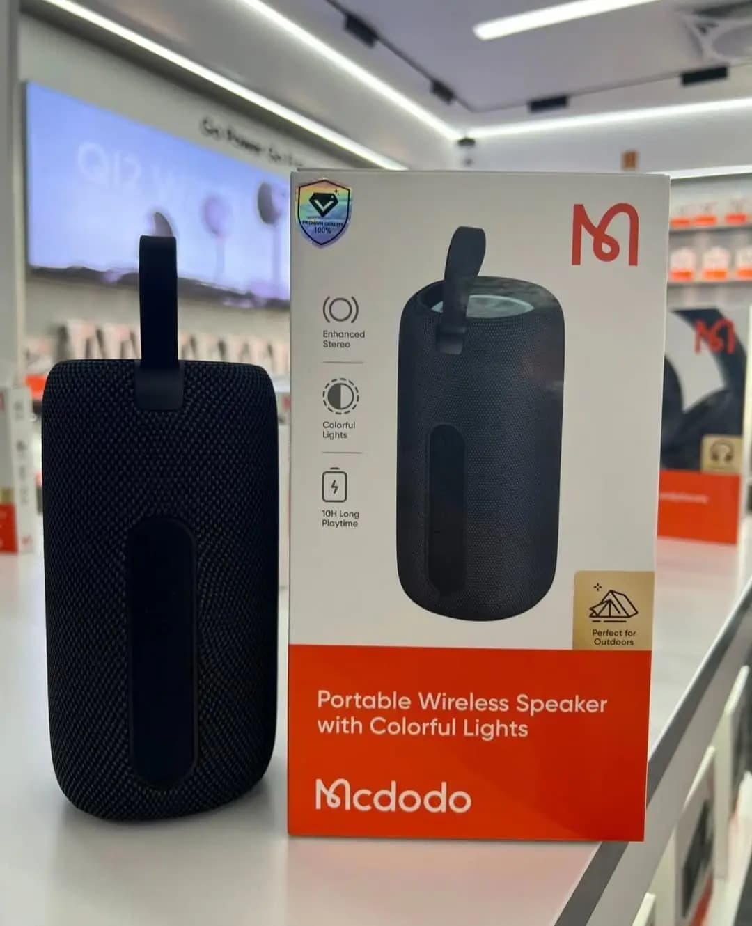 اسپیکر بلوتوثی قابل حمل به همراه رقص نور مک دودو مدل MCDODO BS-1410 — تصویر ۳
