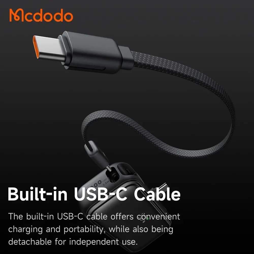 پاوربانک 22.5 وات 5000 هزار با کابل و پورت تایپ سی مک دودو مدل MCDODO MC-7760 — تصویر ۴