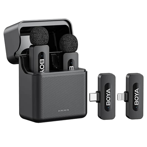 میکروفن یقه ای بویا مدل V3-COMBO با درگاه اتصال USB-C , Lightning