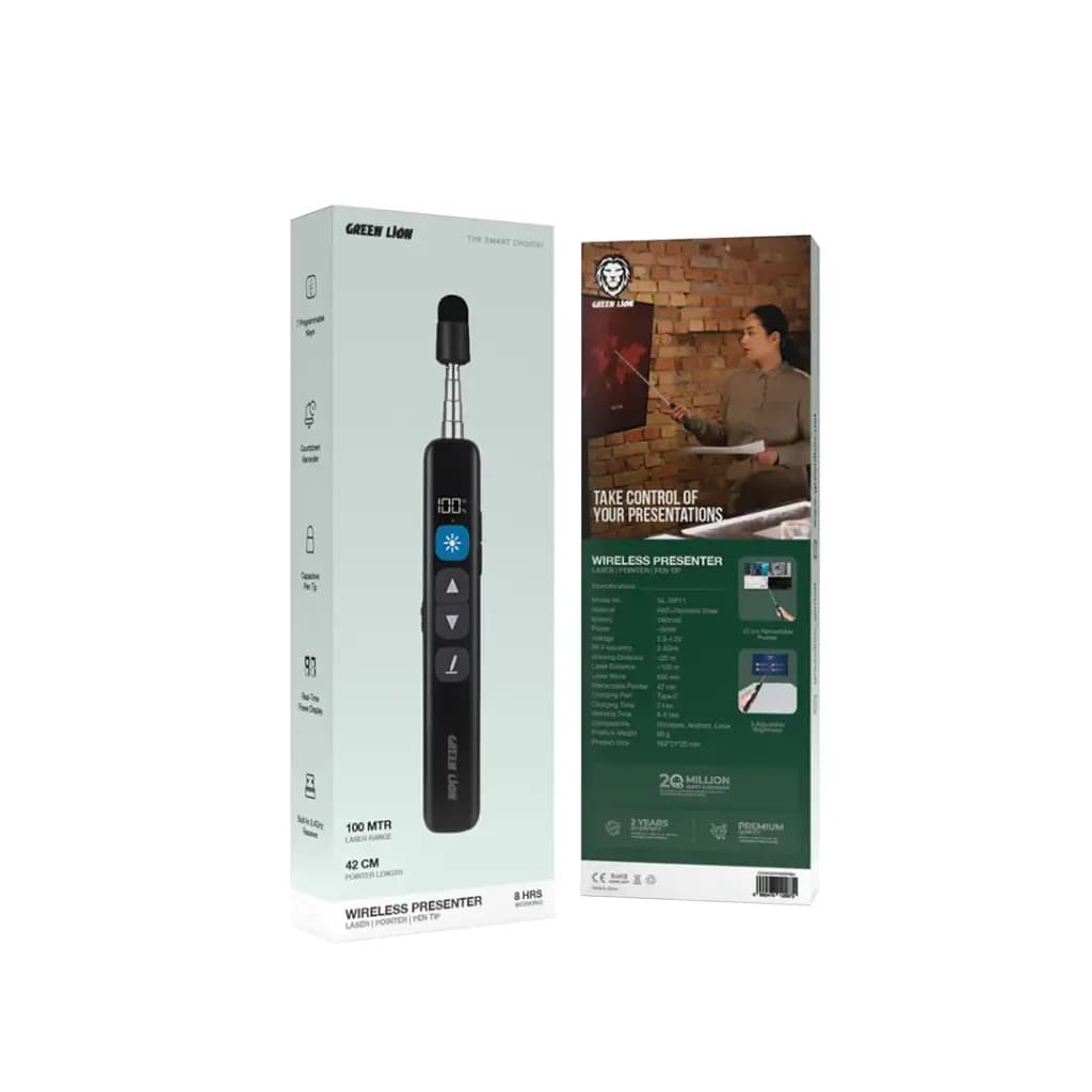 پرزنتر بیسیم گرین لاین مدل Green Lion GL-WP11 Wireless Presenter — تصویر ۲