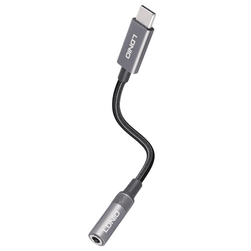 مبدل تایپ سی به جک ۳.۵ میلیمتری الدینیو Ldnio مدل Ls-Y80C: صدای Hi-Fi و بدنه آلومینیومی — تصویر ۳