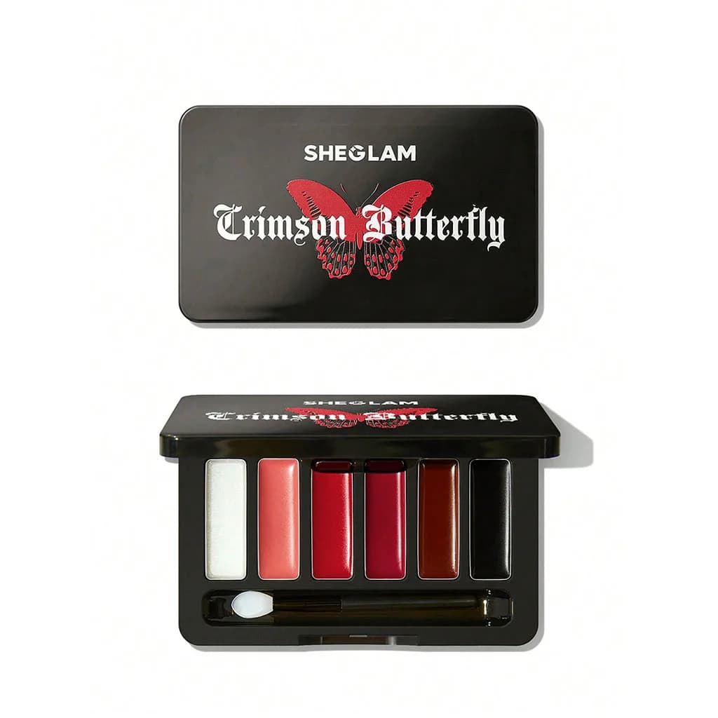 پالت رژ لب شیگلم پروانه ای crimson