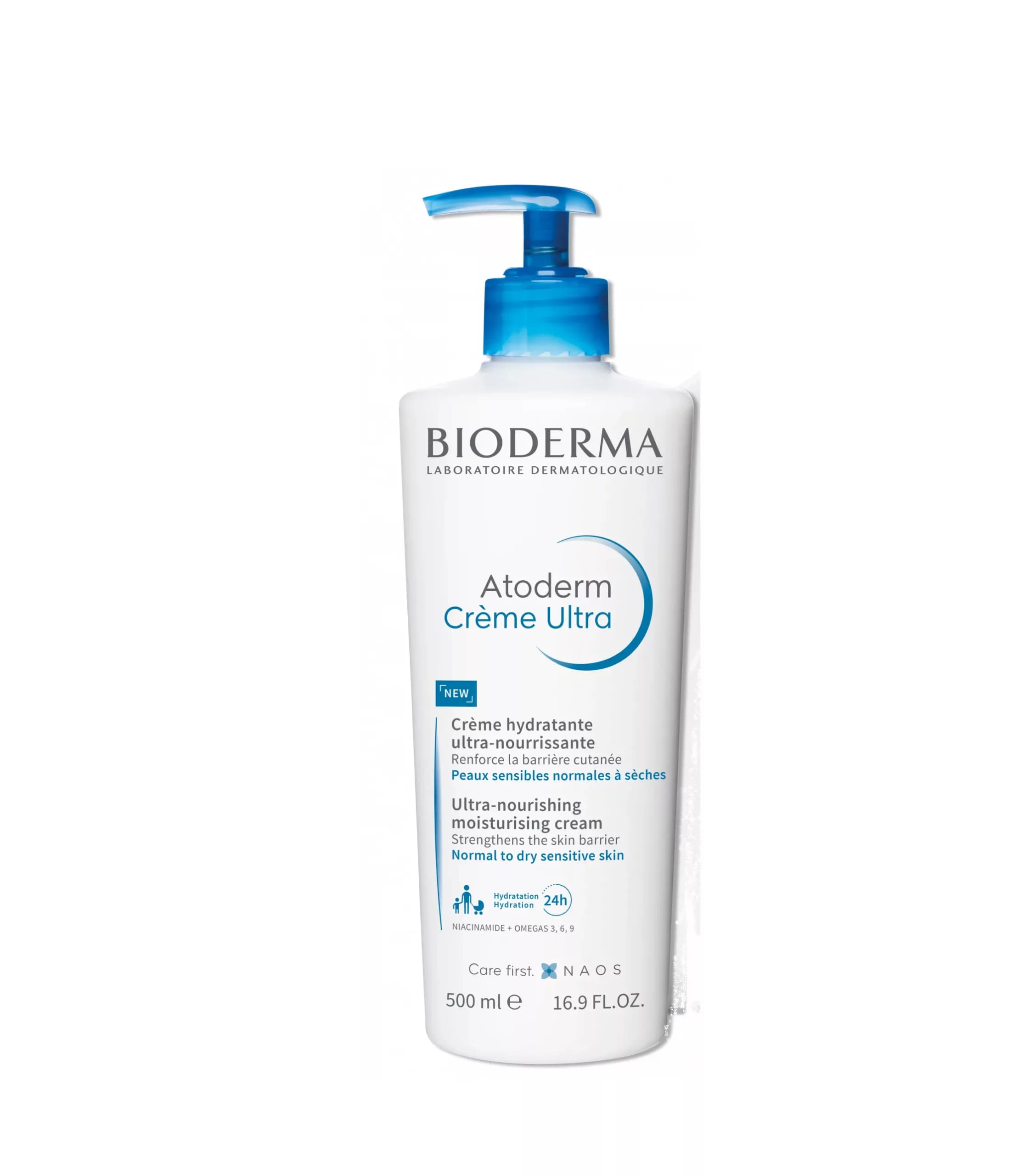 کرم مرطوب کننده و تغذیه کننده بایودرما اتودرم پمپی Creme Ultra — تصویر ۴