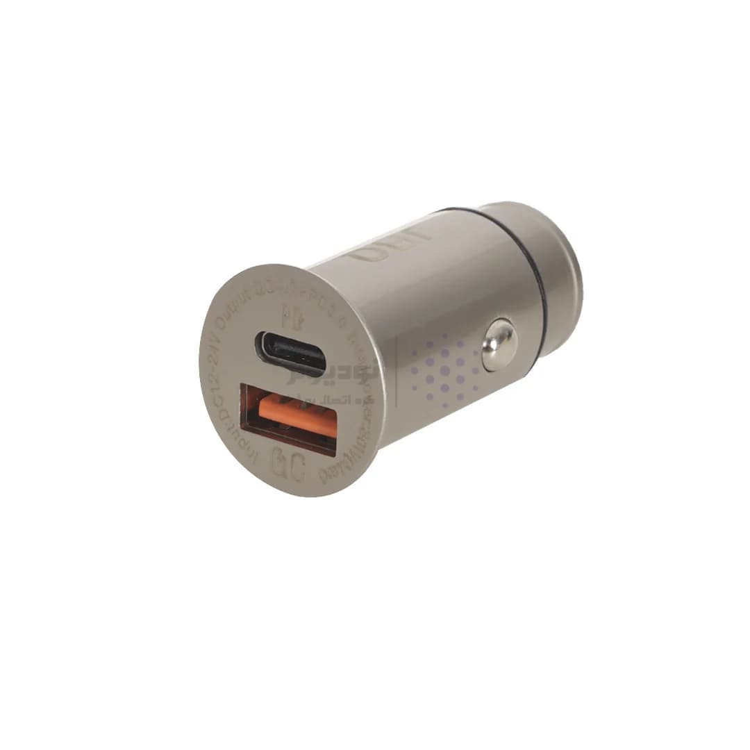 شارژر فندکی PD و فست دو پورت JBQ مدل C393094 48W به همراه کابل شارژ Type-C To Type-C – قهوه ای (گارانتی یکساله رصاصی) — تصویر ۳