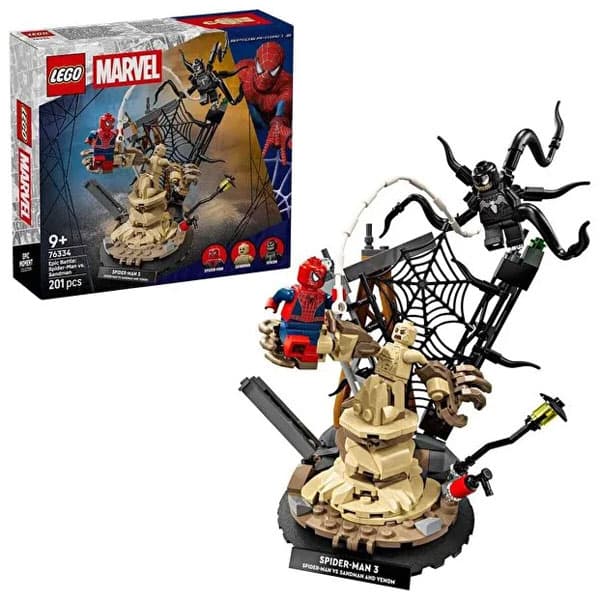 لگو سری مارول مدل Epic Battle: Spider Man vs. Sandman کد 76334
