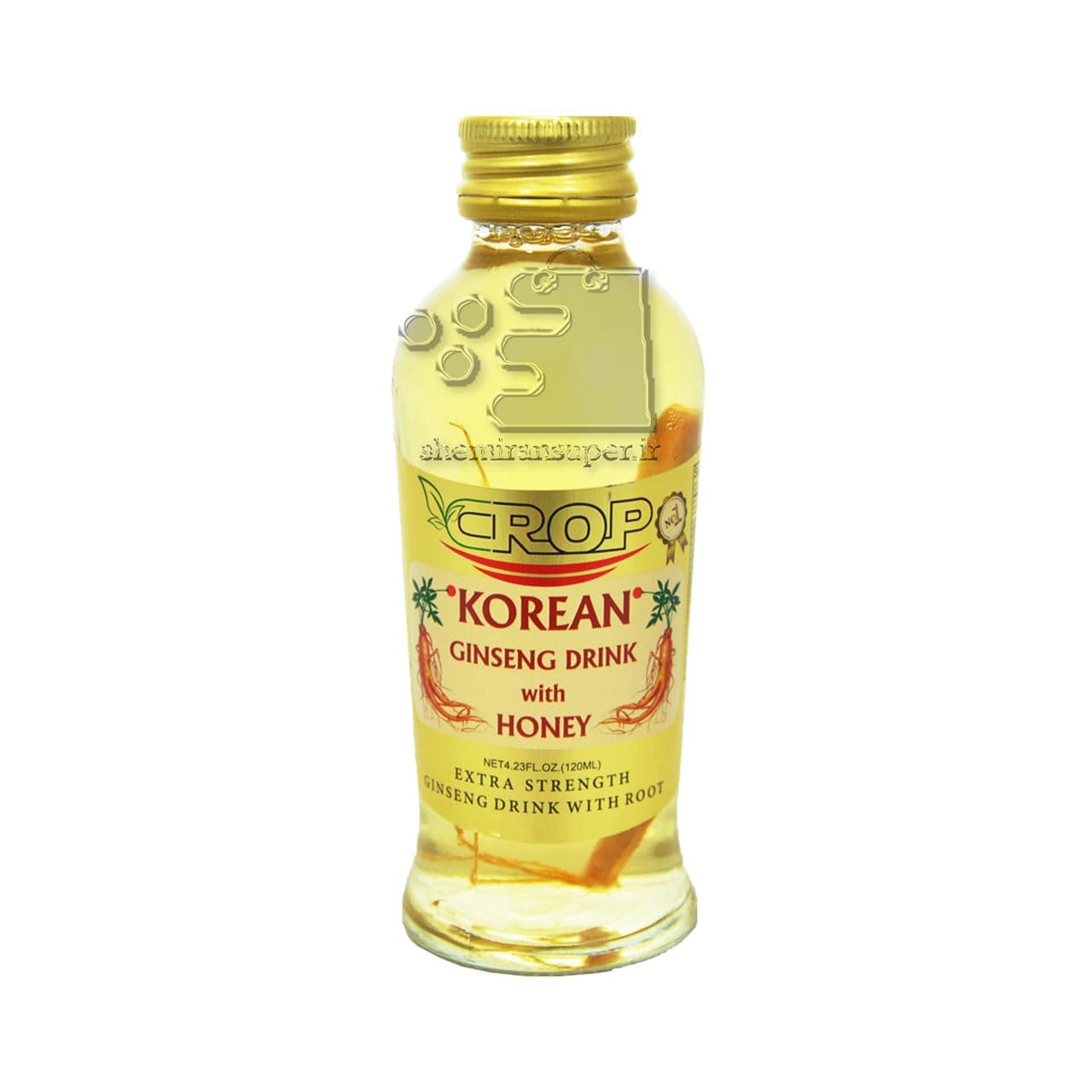 نوشیدنی جینسینگ و عسل ( با ریشه ) ۱۲۰ میل کراپ – crop