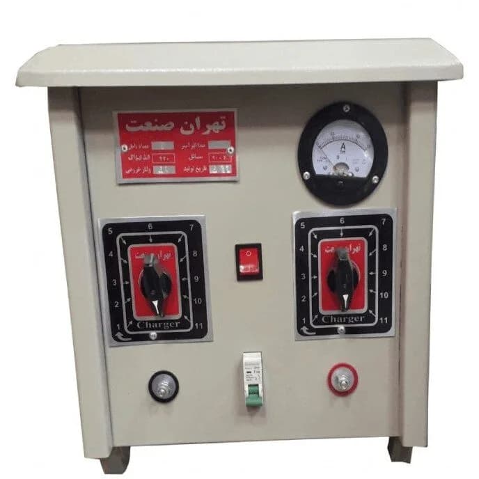 دستگاه شارژر باطری 18 عددی صنعتی سیم پیچی آلومینیومی تهران صنعت