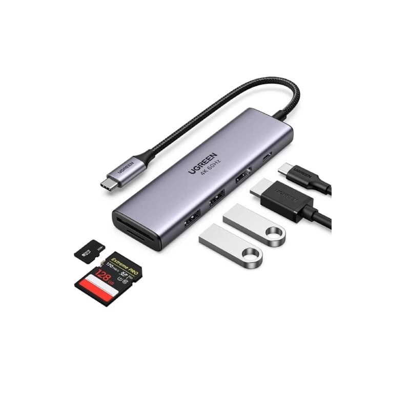 هاب یوگرین مدل CM511 Type C خاکستری — تصویر ۲