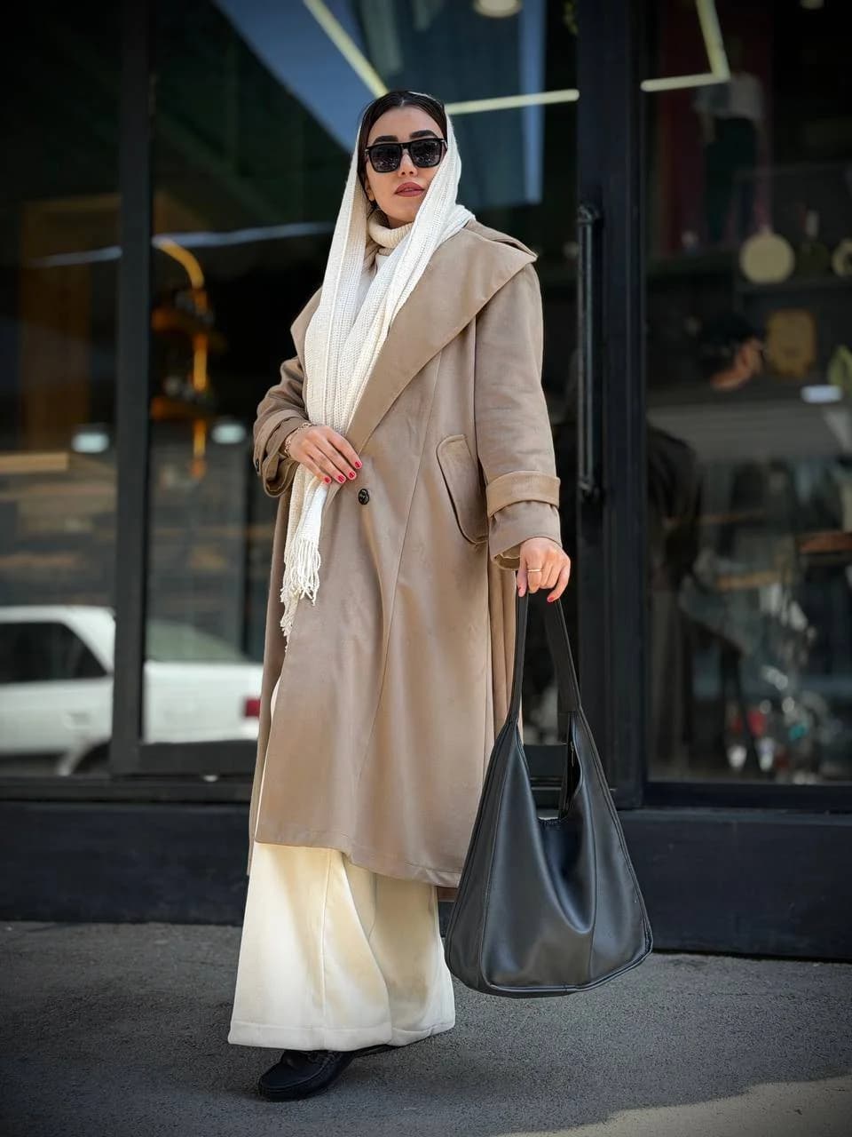 پالتو یقه انگلیسی استین پاگن — تصویر ۲
