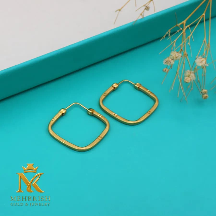 گوشواره حلقه ای کد 7951 — تصویر ۲