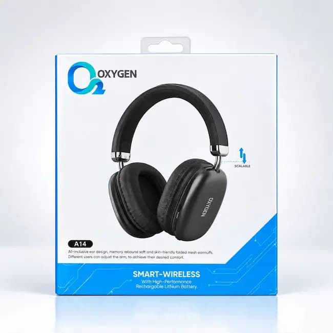 هدفون بلوتوث دار OXYGEN مدل A14 — تصویر ۲