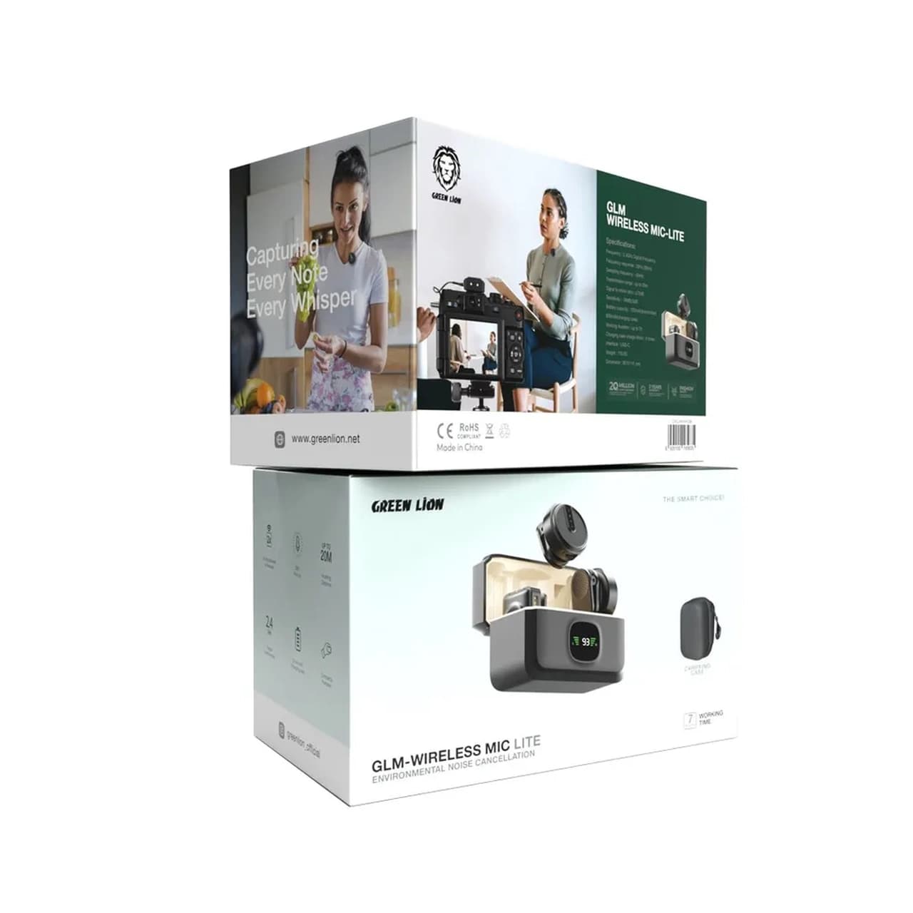 میکروفون یقه ای Green Lion Type-C مدل GNGLMWIMICBK – مشکی (گارانتی 6 ماهه شرکتی) — تصویر ۵