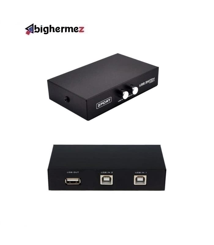 سوئیچ 2 پورت دستی USB پرینتر بایبل مدل S39
