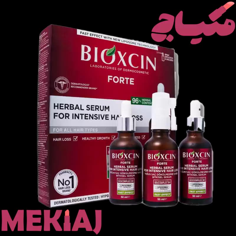 سرم مو بیوکسین مدل فورت حجم 50 میلی لیتر بسته 3 عددی — تصویر ۲