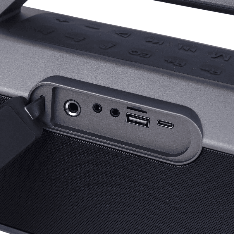 اسپیکر بلوتوثی اوی Awei KT8 (120 وات، باتری 18000mAh، TWS، نورپردازی) — تصویر ۵