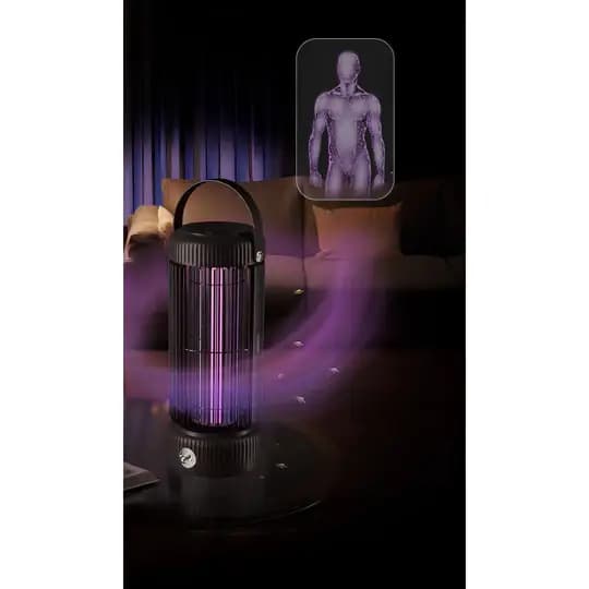 حشرهکش قابلحمل پرودو مدل Porodo Lifestyle Portable Mosquito Zapper D-LFST135-BK — تصویر ۲
