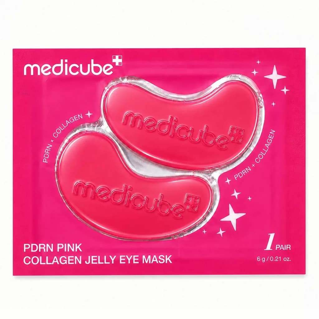پچ زیر چشم ژلی مدی کیوب PDRN PINK COLLAGEN GELLY EYE MASK — تصویر ۴