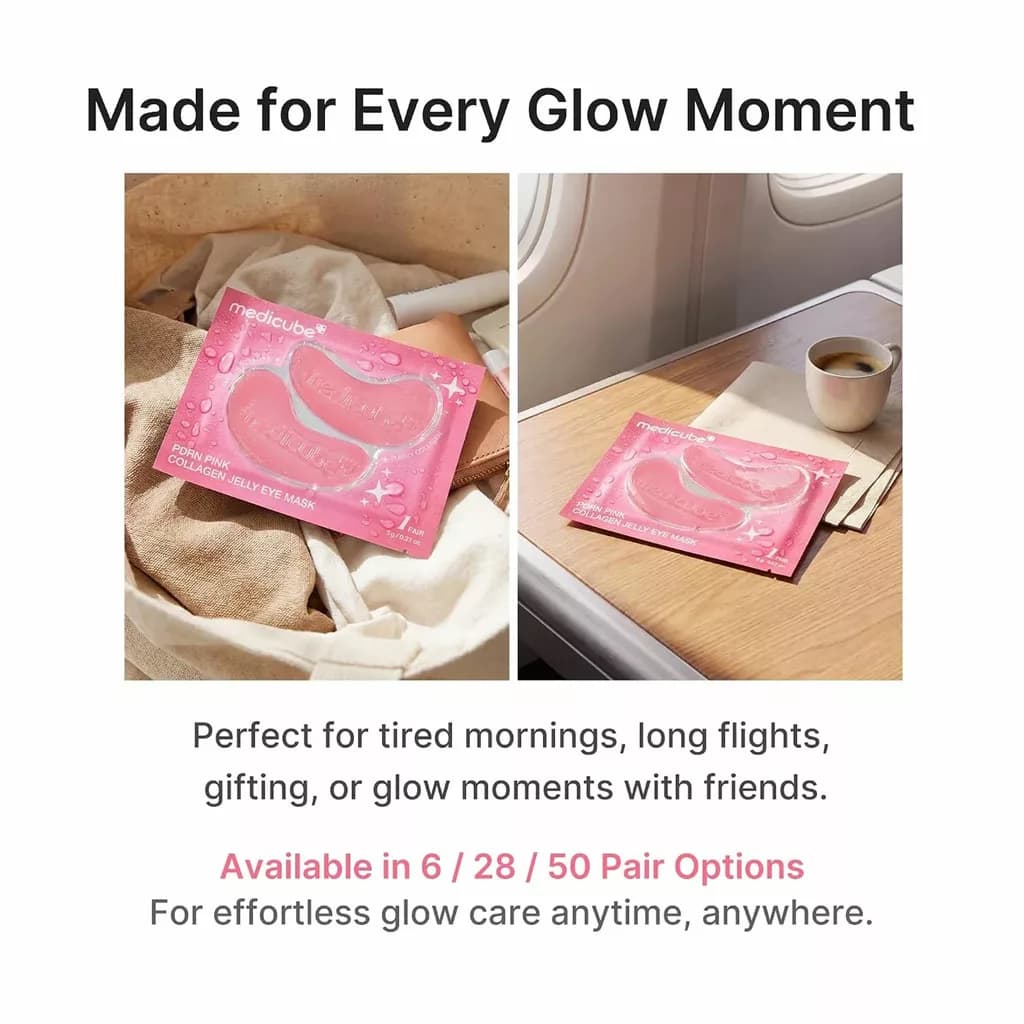 پچ زیر چشم ژلی مدی کیوب PDRN PINK COLLAGEN GELLY EYE MASK — تصویر ۲