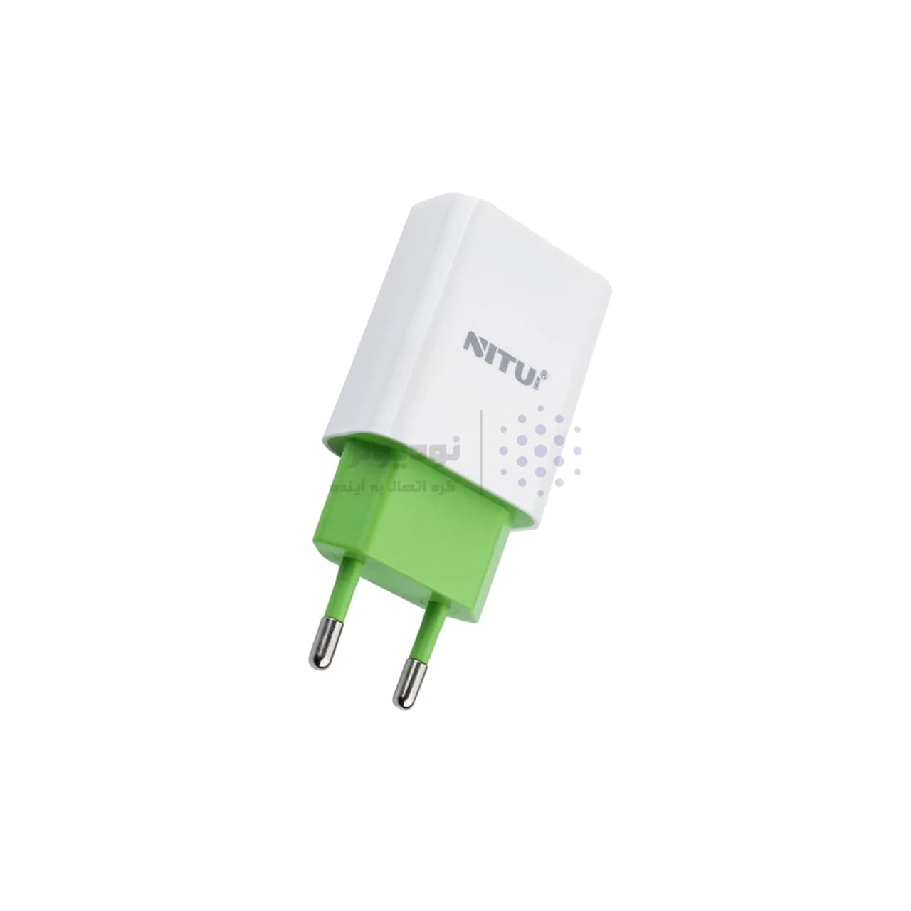 شارژر دیواری فست تک پورت NITU مدل NT-TC066F به همراه کابل شارژ Type-C – سفید سبز (گارانتی 18 ماه تعویض نیکان همراه) — تصویر ۲
