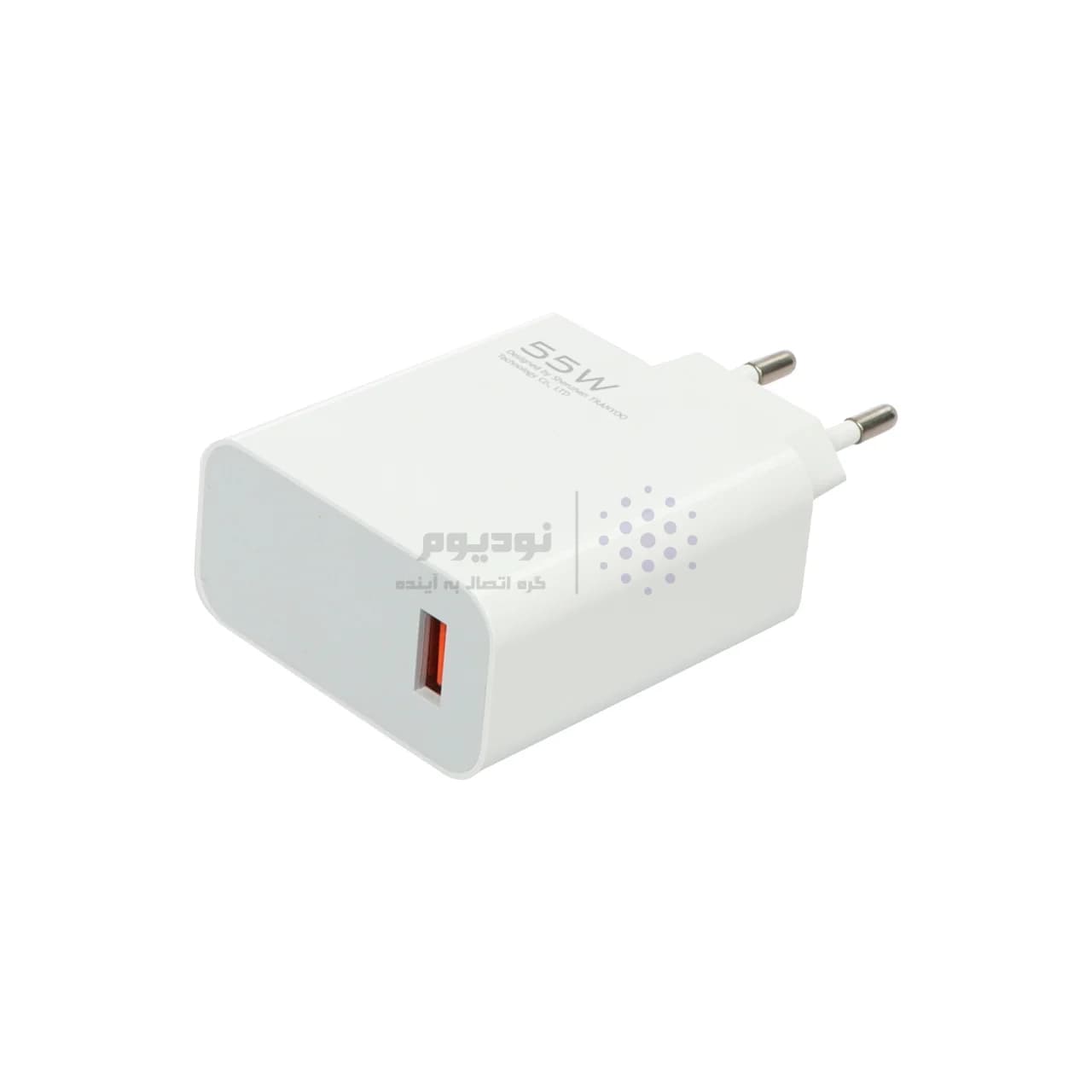 شارژر دیواری 55W فست تک پورت TRANYOO مدل EU3-C به همراه کابل شارژ 2 متری Type-C – سفید — تصویر ۴