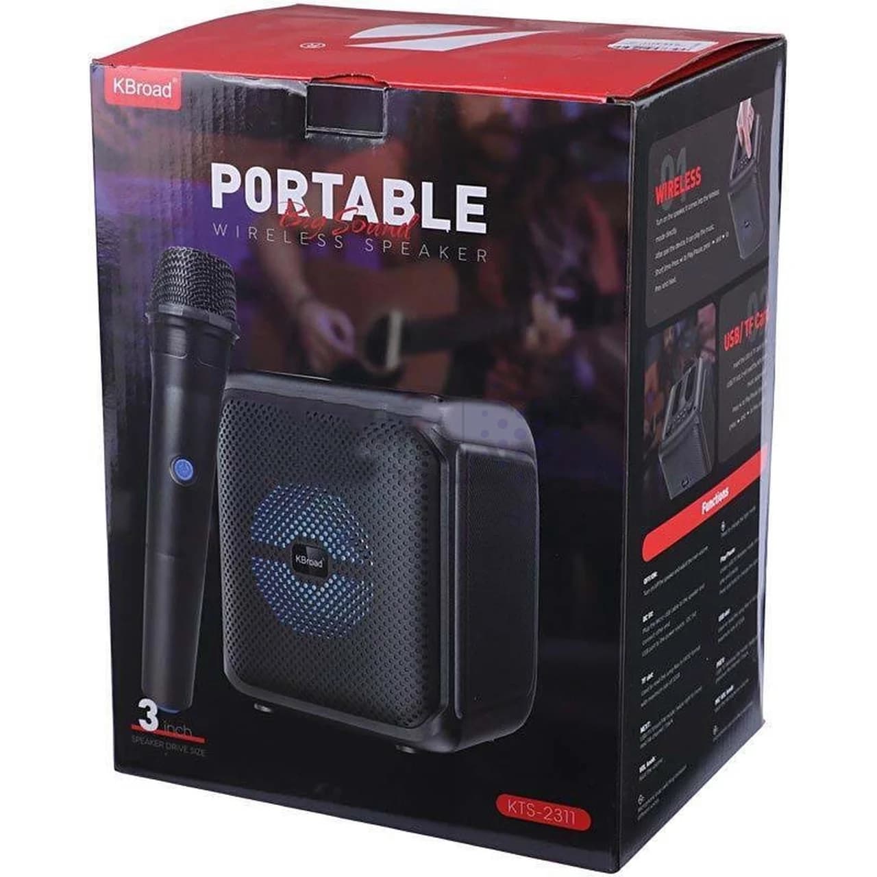 اسپیکر رادیو BIG SOUND مدل KTS-2311 – مشکی – TCO — تصویر ۷
