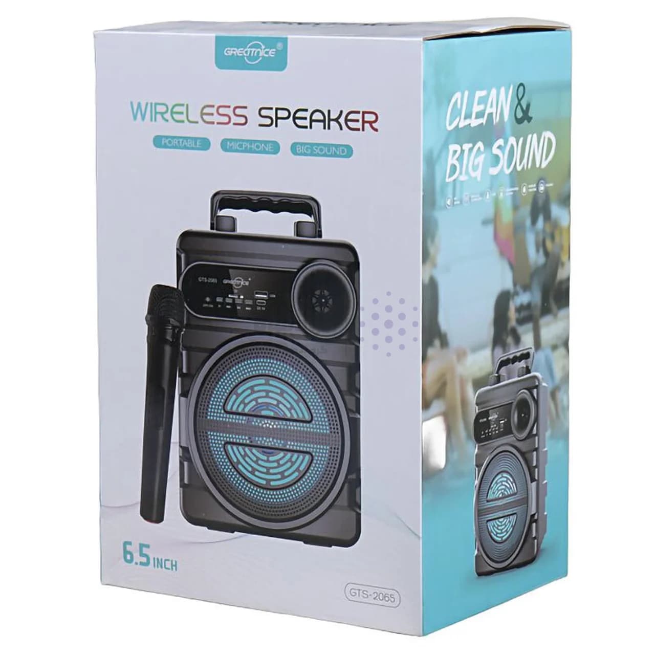 اسپیکر بی سیم Greatnice مدل GTS-2065 – مشکی – TCO — تصویر ۷