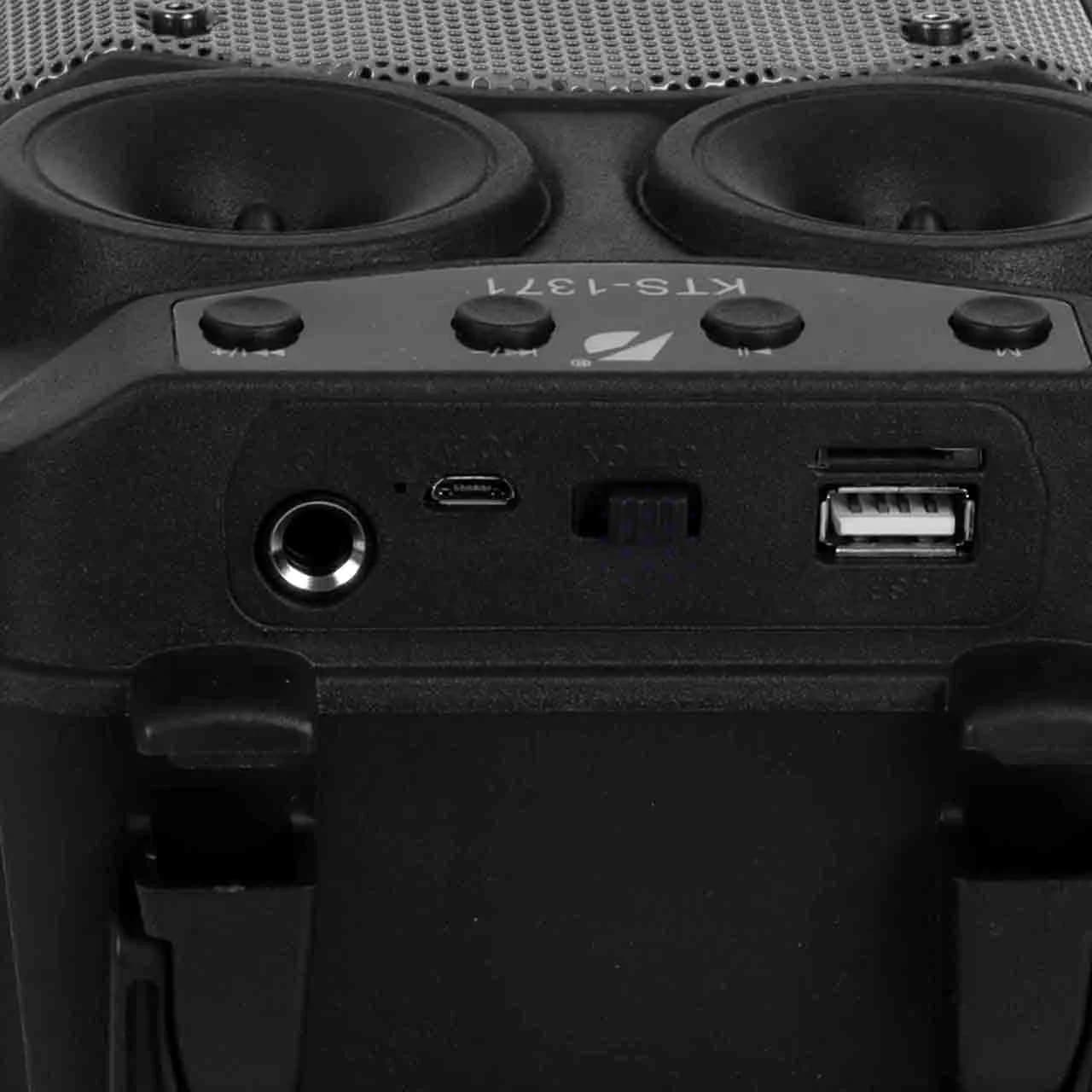 اسپیکر5W بی سیم BIG SOUND مدل KTS-1371 – خاکستری — تصویر ۵