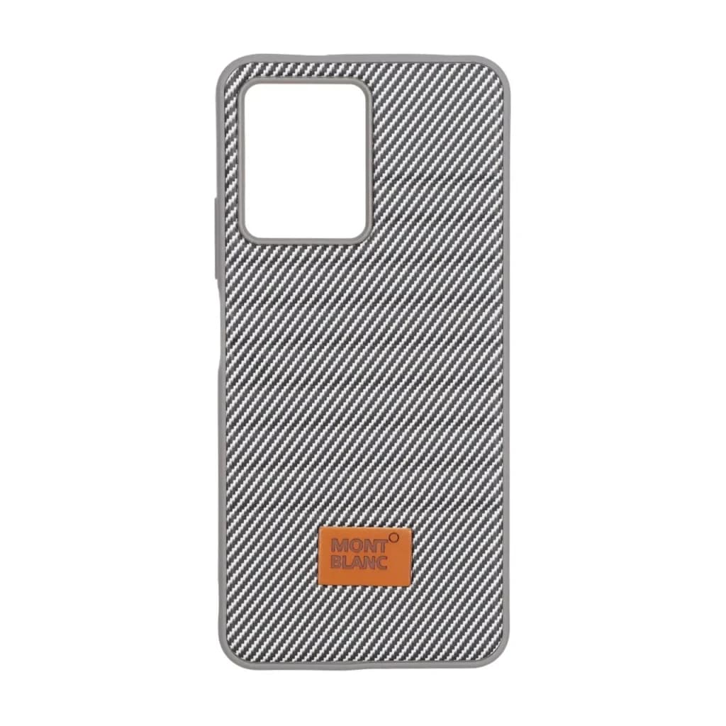 قاب Mont Blanc پافری طرح هاشور Xiaomi Redmi Note 12 4G – خاکستری کد 1 — تصویر ۲