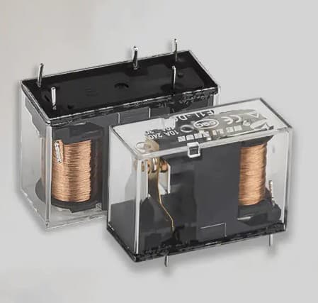 رله شیشه ای کتابی هلی شان 24 ولت 16 آمپر 8 پایه HELISHUN HLS-14F2L-DC24V-C
